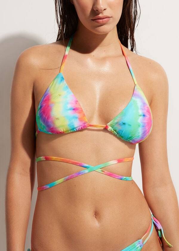 Calzedonia Triangle String Orlando Donna Top Bikini Colorate | IT2057YU