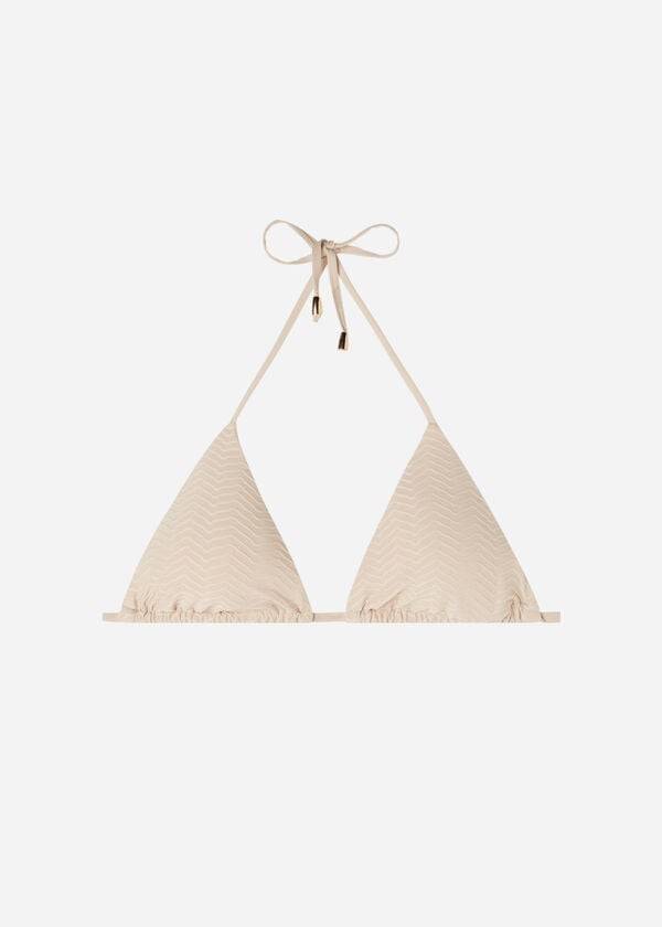 Calzedonia Triangle String The Hamptons Donna Top Bikini Beige | IT2061PQ