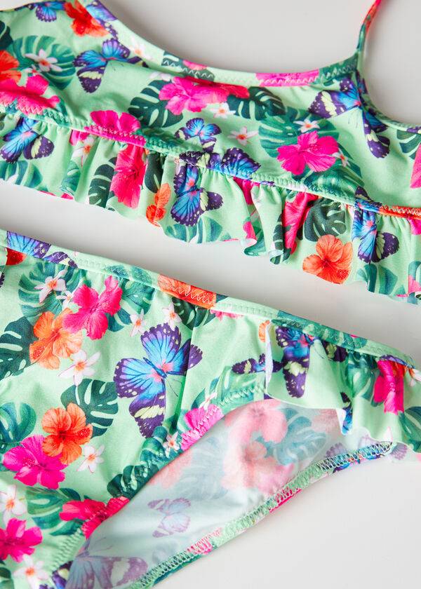 Calzedonia Two Piece Malibù Bambino Costumi Da Bagno Verdi | IT3062EX