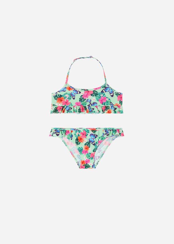 Calzedonia Two Piece Malibù Bambino Costumi Da Bagno Verdi | IT3062EX