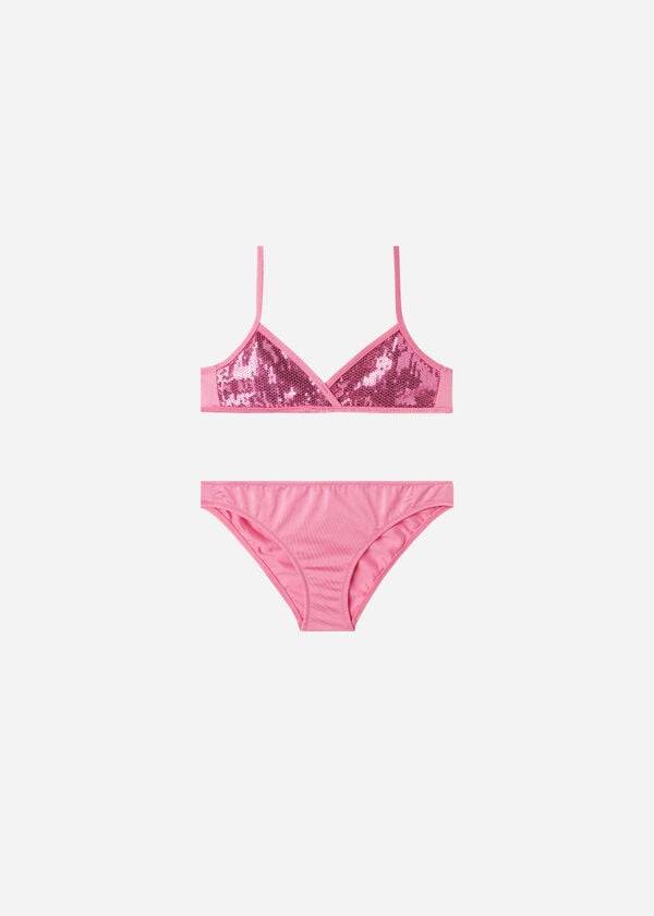 Calzedonia Two-Piece Tank-Stile Cannes Bambino Costumi Da Bagno Rosa | IT3077YU